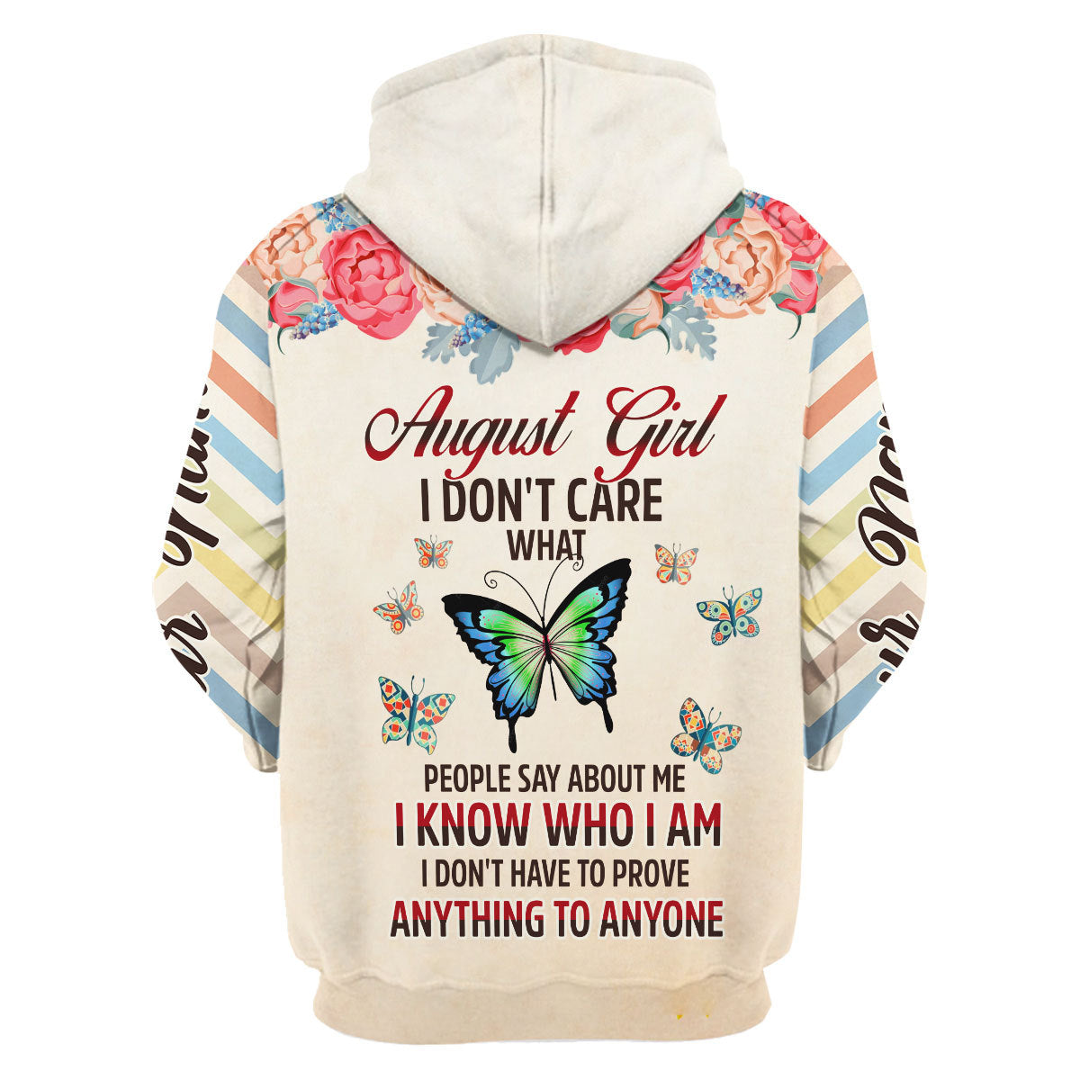 CustomsPig Personalized Hoodie August Girl All Over Printed