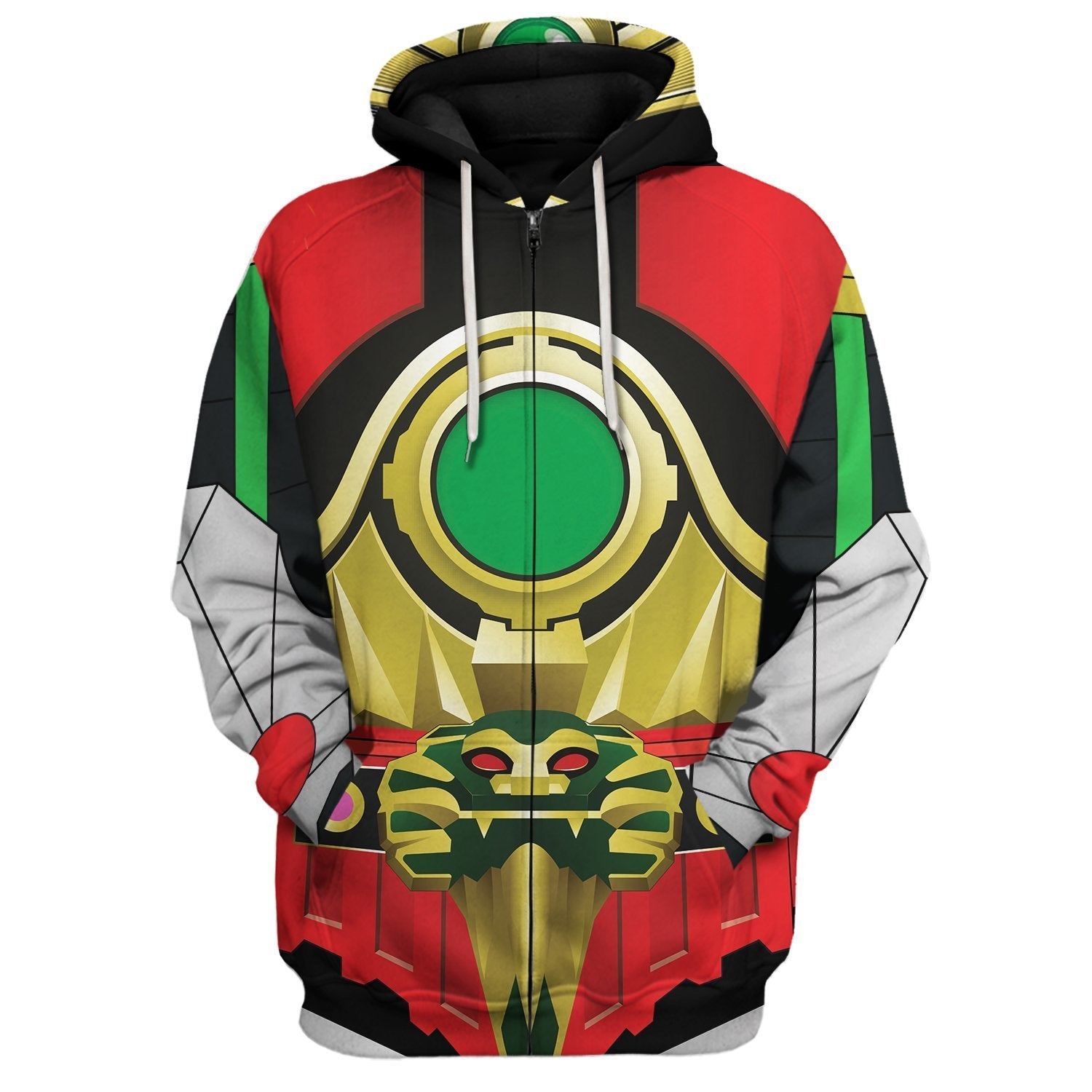 Pr Mighty Legacy Thunderzord Megazord Zip Hoodie / S Qm6320