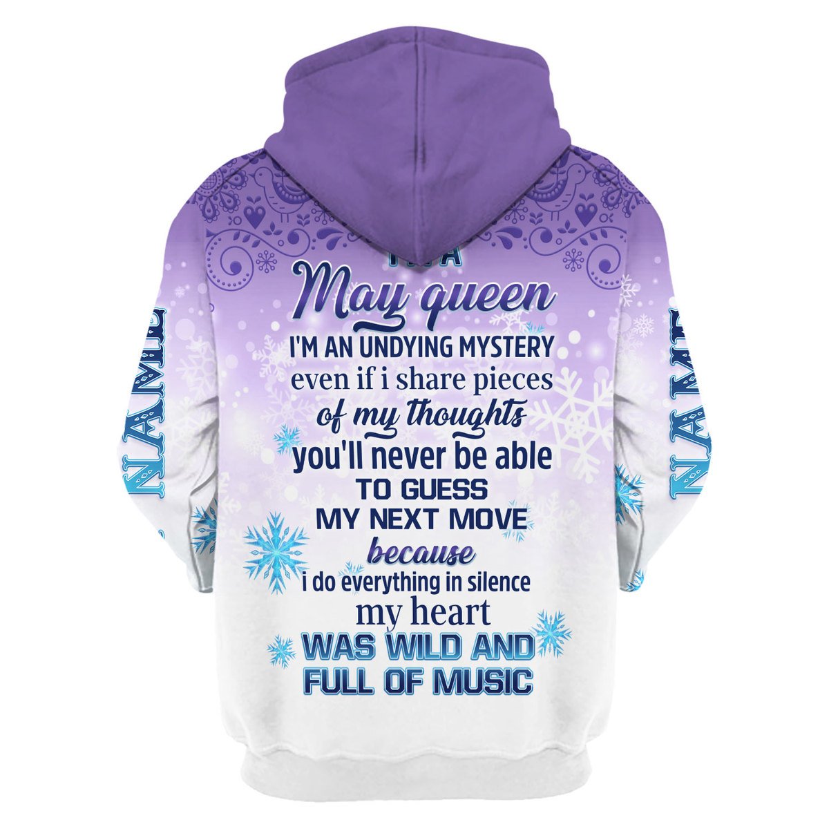 Personalized Tracksuit I'm A May Queen All Over Printed