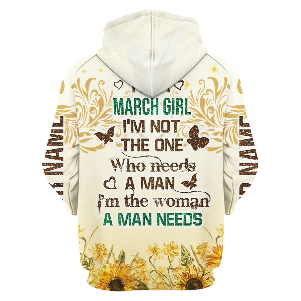 CustomsPig Personalized Tops March Girl All Over Printed