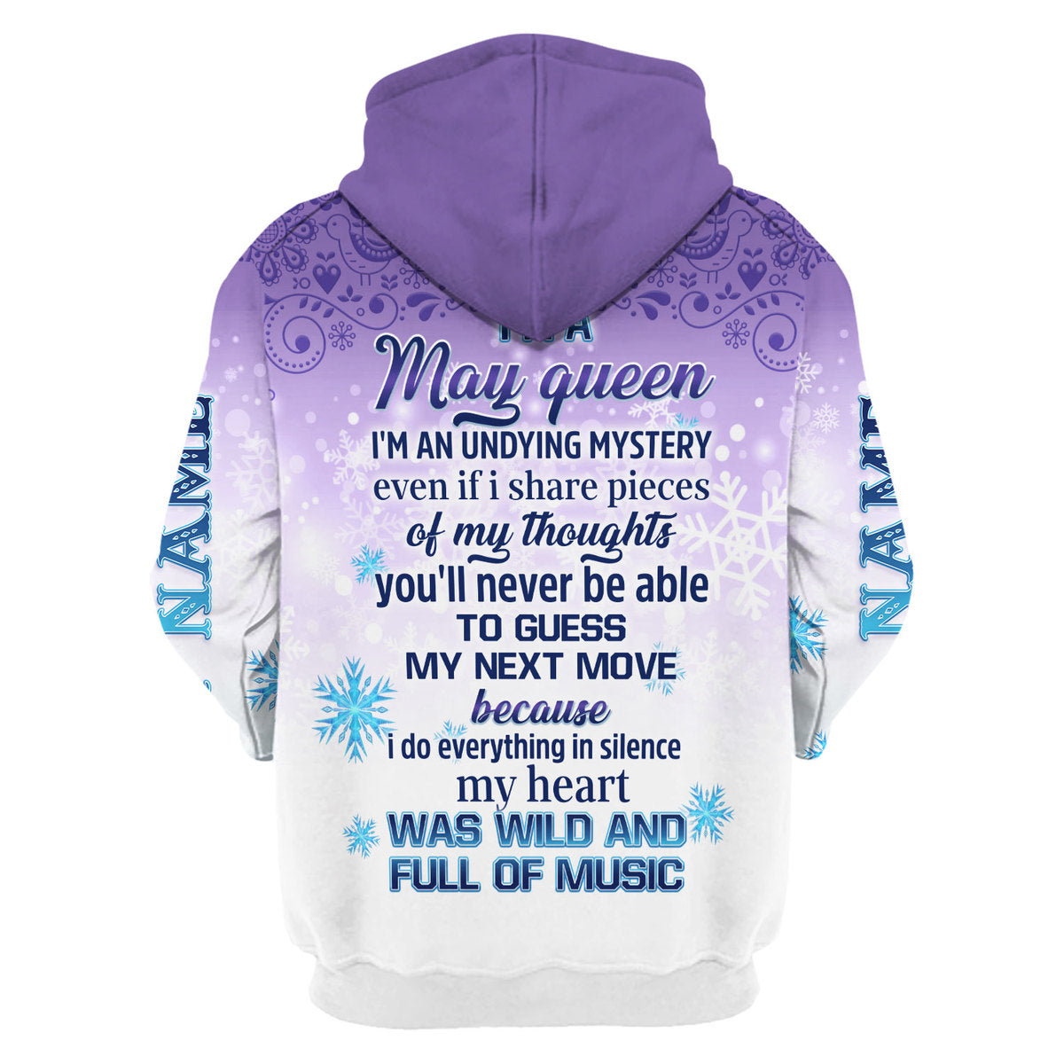 CustomsPig Personalized Tops I'm A May Queen All Over Printed