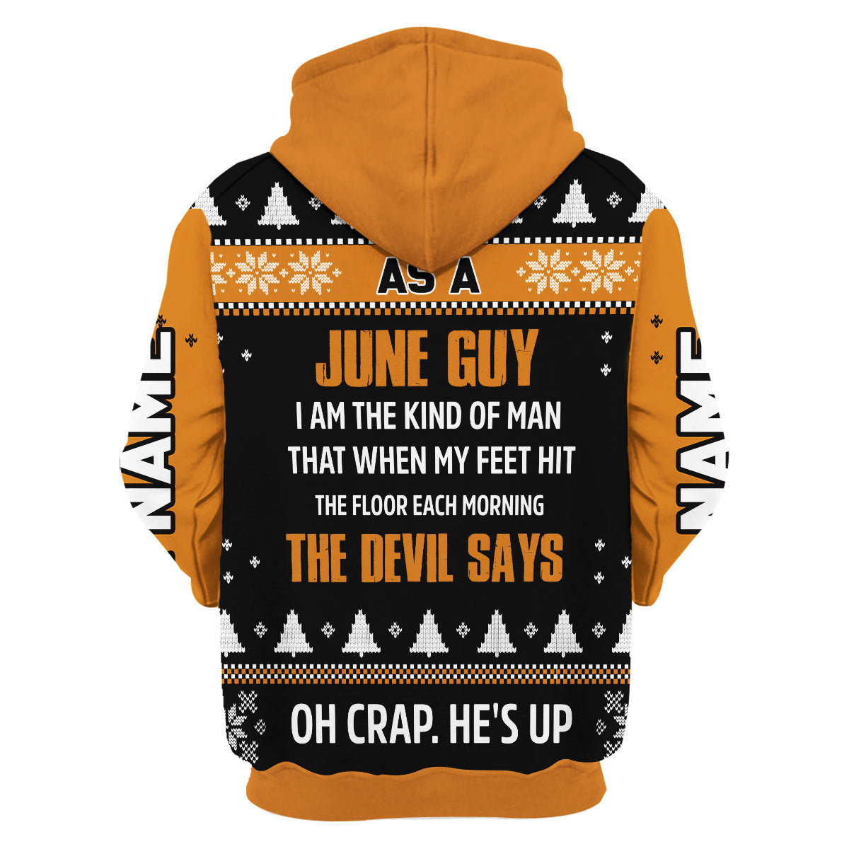 CustomsPig Personalized Hoodie June Guy All Over Printed
