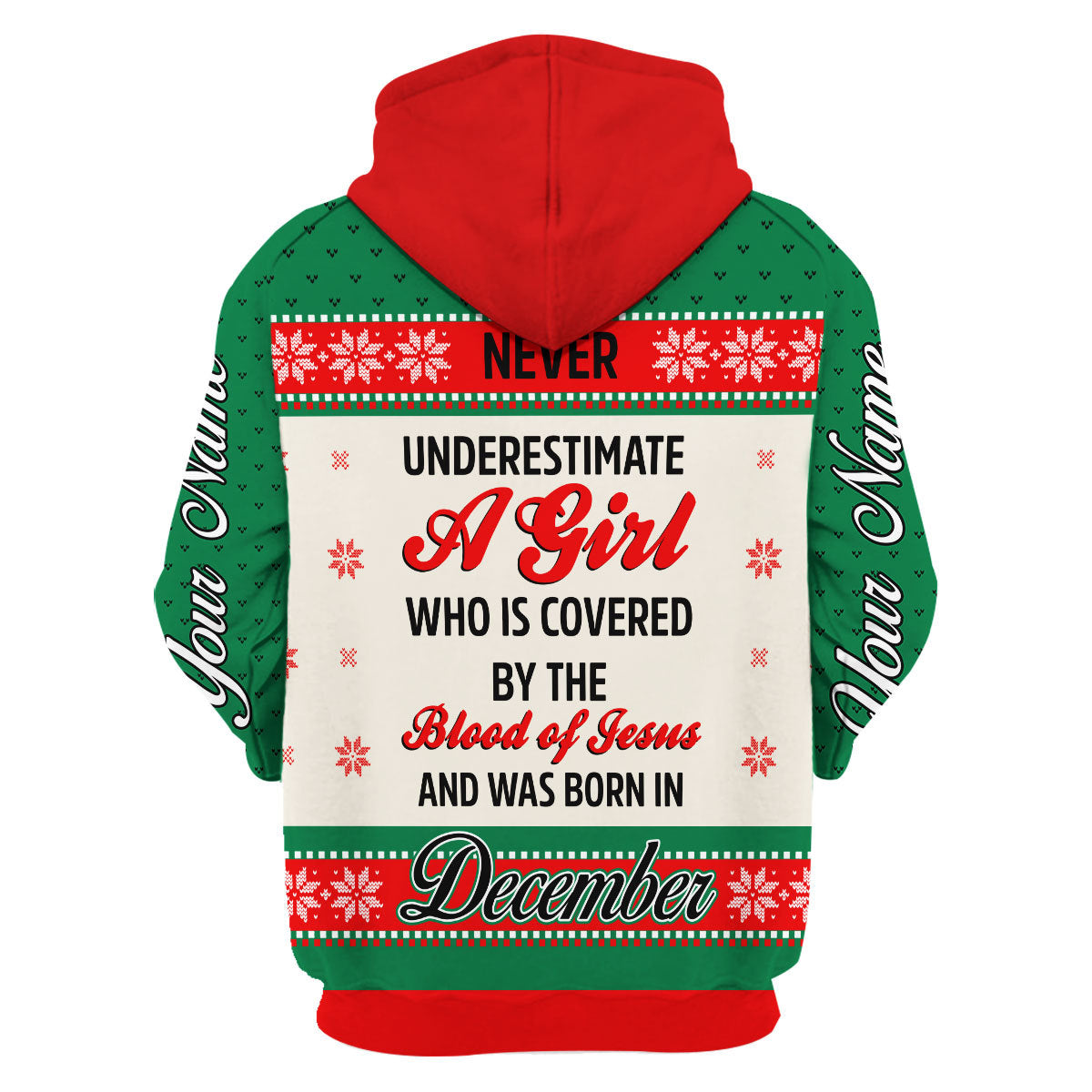 Personalized Tracksuit December Girl All Over Printed