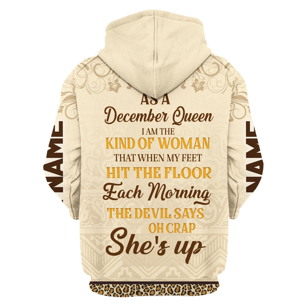 CustomsPig Personalized Tops December Girl All Over Printed