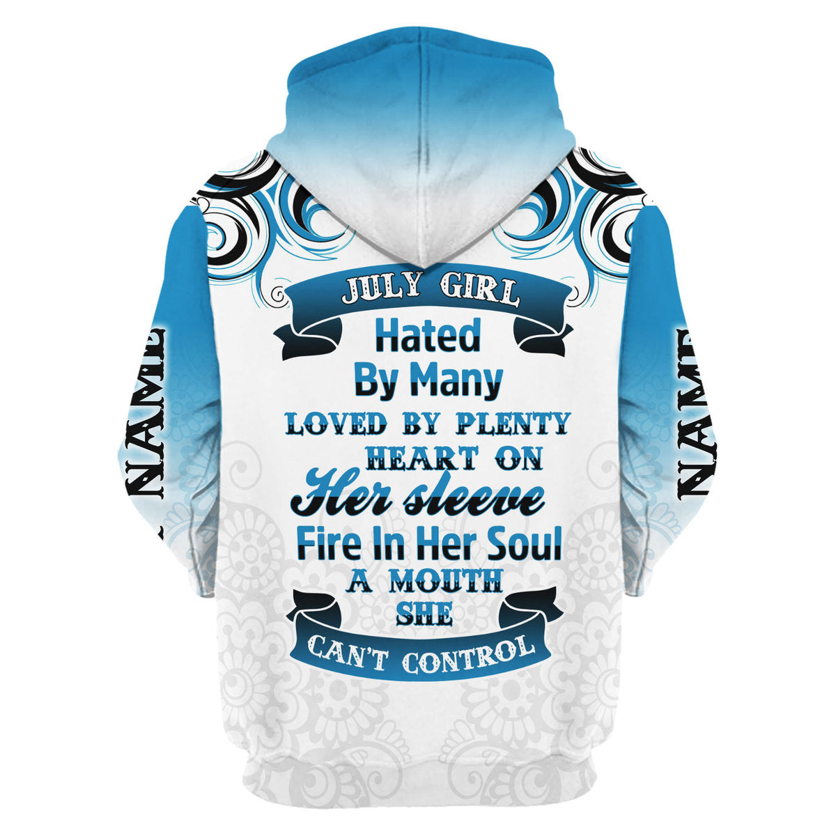 CustomsPig Personalized Tops July Girl All Over Printed
