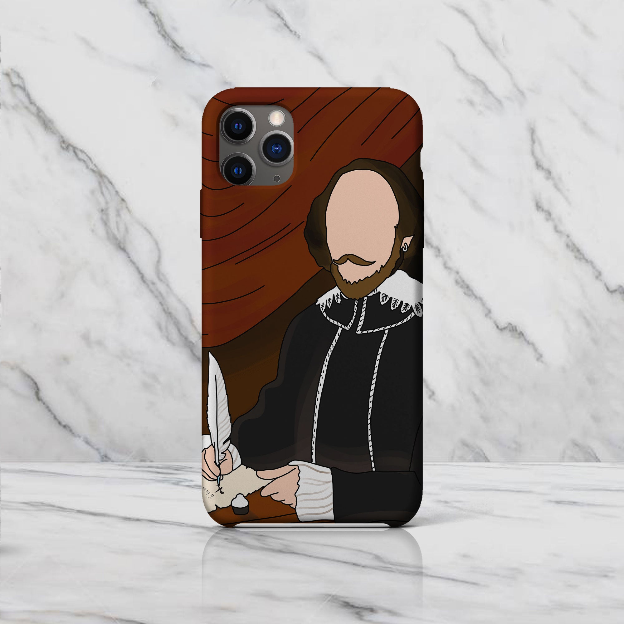 William Shakespeare - Drawing Phone Case