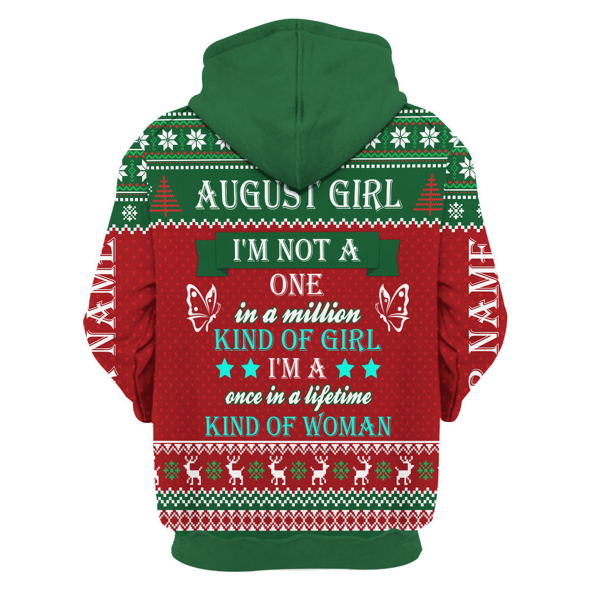 CustomsPig Personalized Tops August Girl All Over Printed