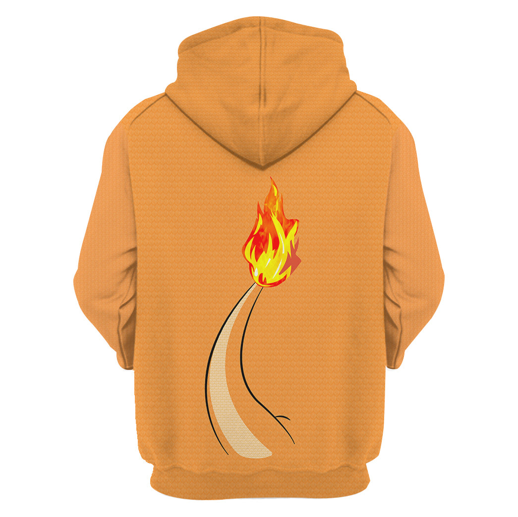 CustomsPig Chamender Pokemon Costumes Hoodie Sweatshirt T-shirt Tops