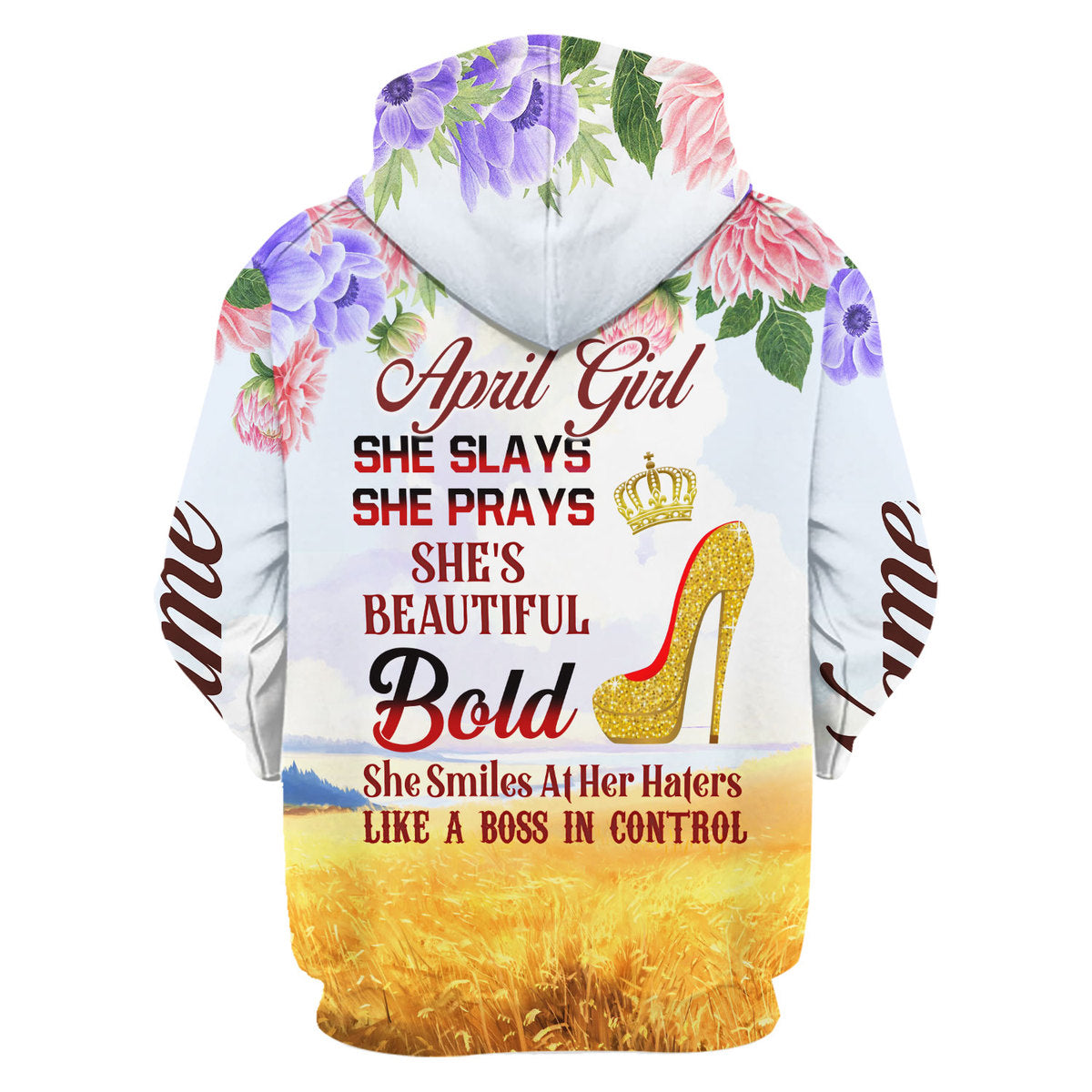 CustomsPig Personalized Tops April Girl All Over Printed