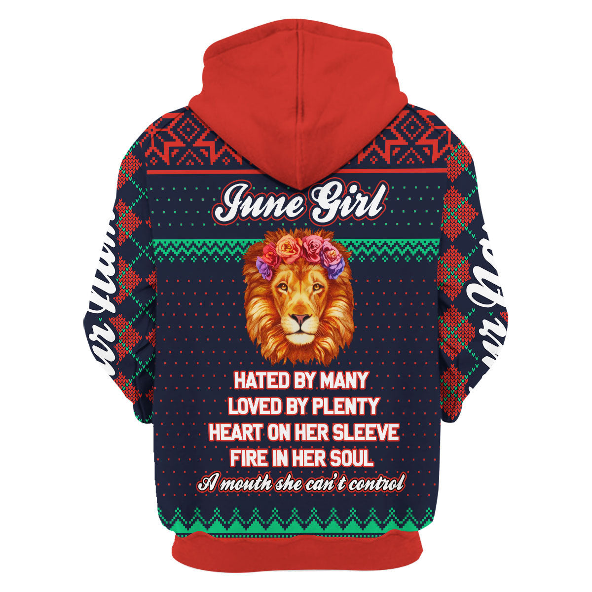 CustomsPig Personalized Hoodie June Girl All Over Printed
