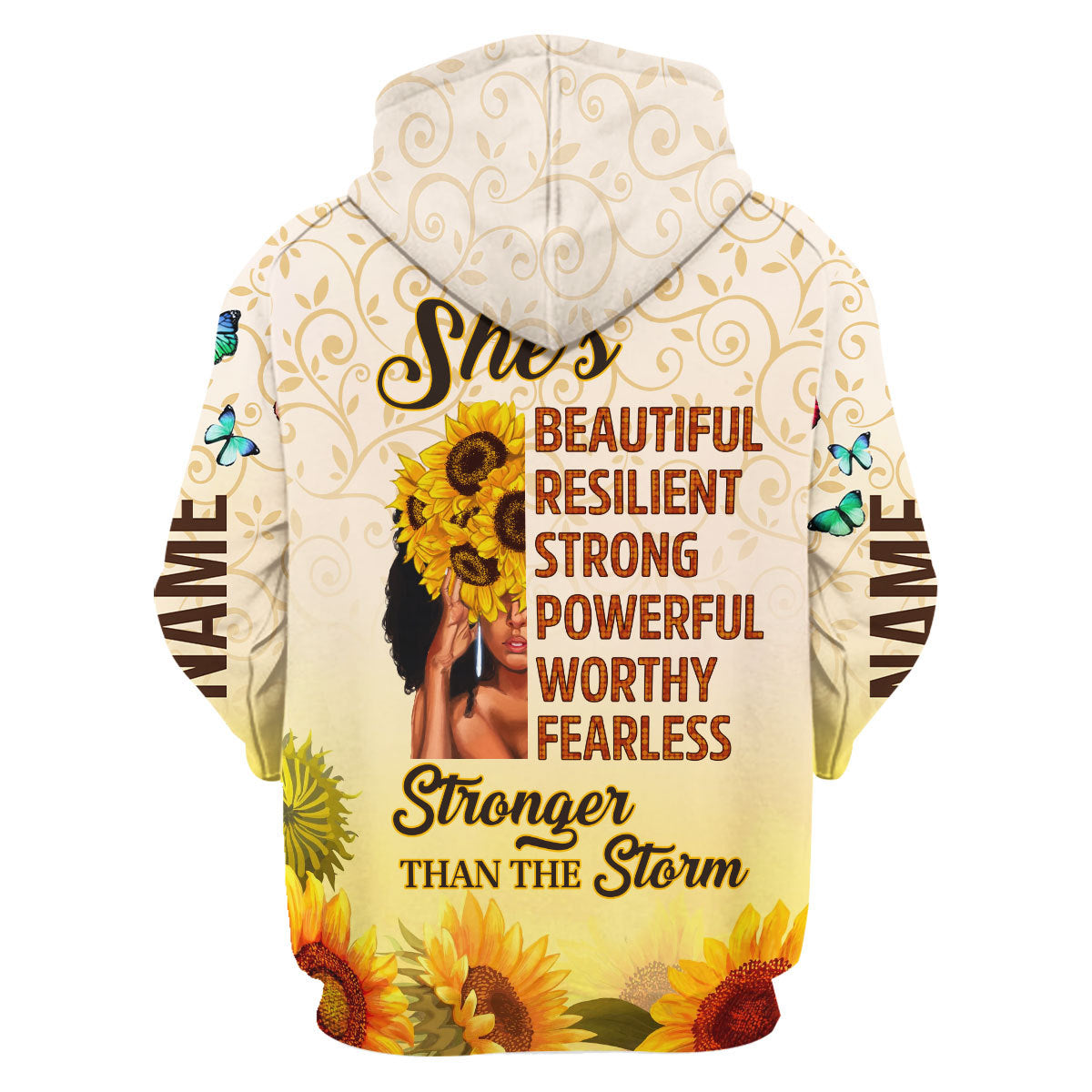 CustomsPig Personalized Hoodie January Girl All Over Printed
