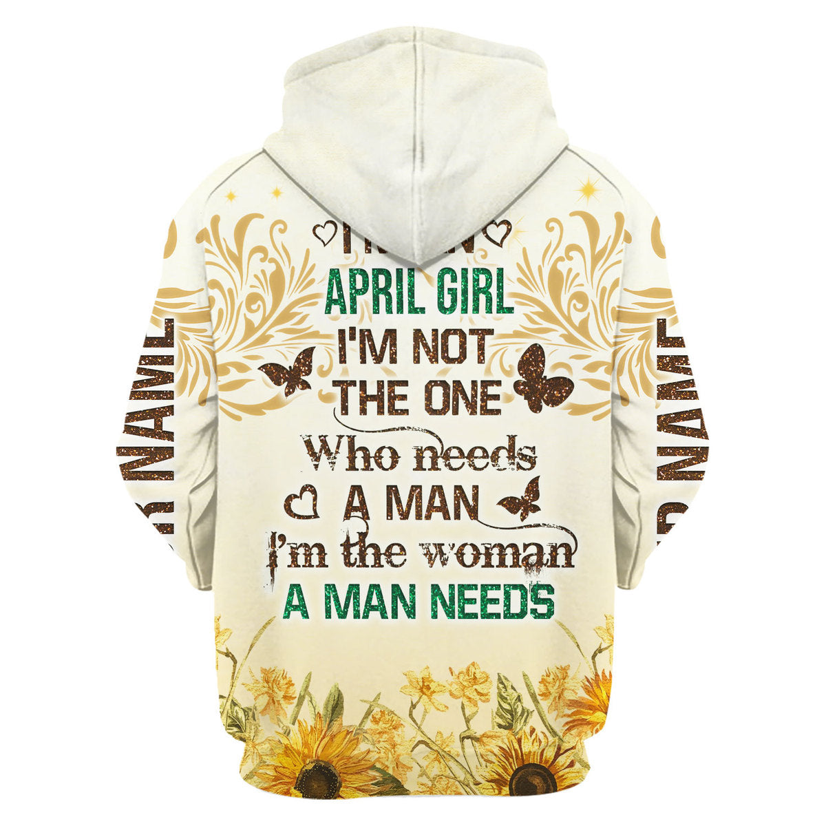 CustomsPig Personalized Tops April Girl All Over Printed