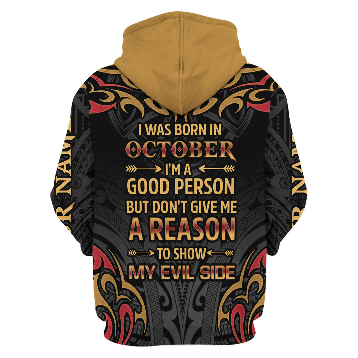 CustomsPig Personalized Tops October Guy All Over Printed