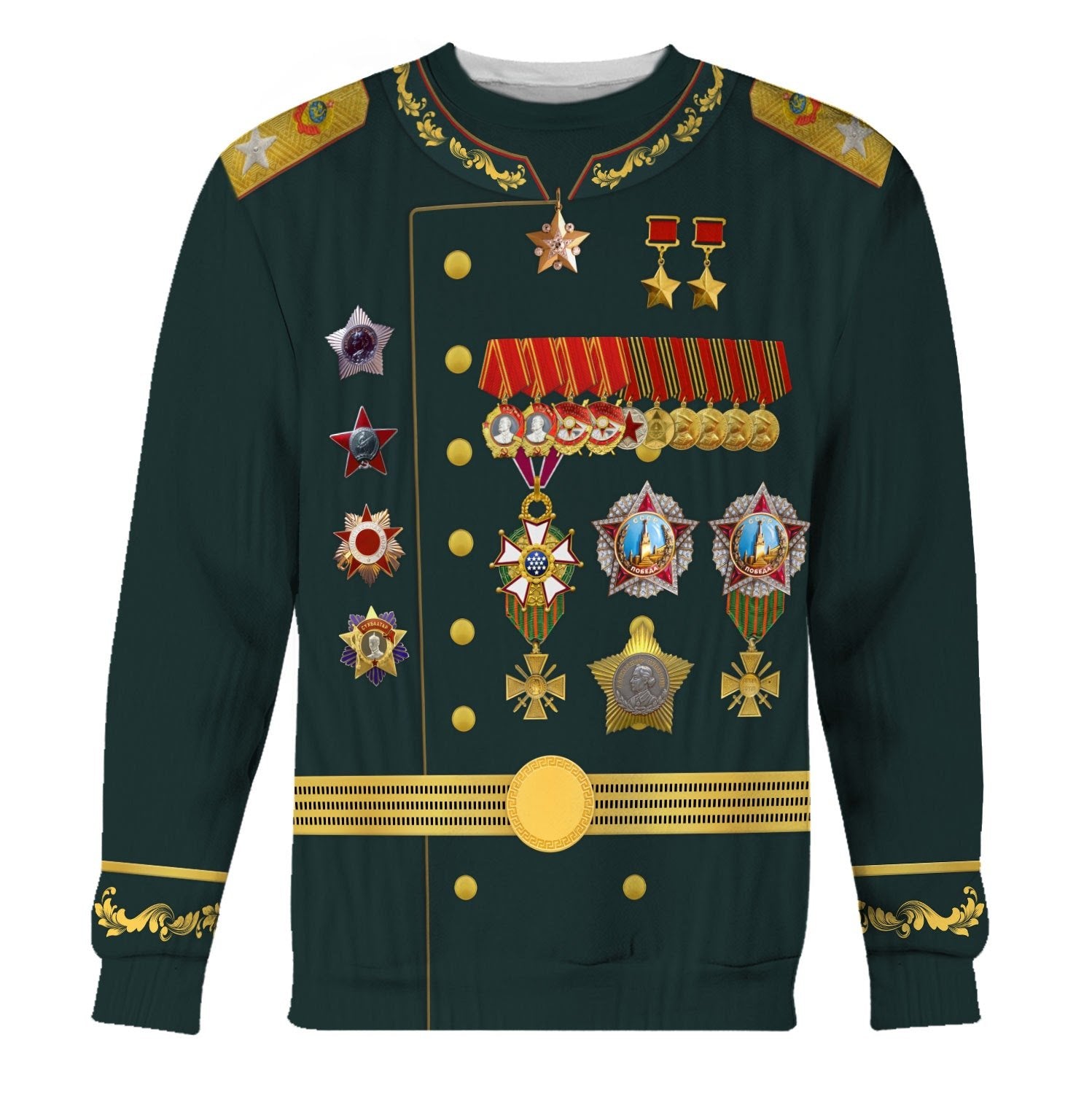 Ivan Stepanovich Koniev Fleece Long Sleeves / S Qm1373