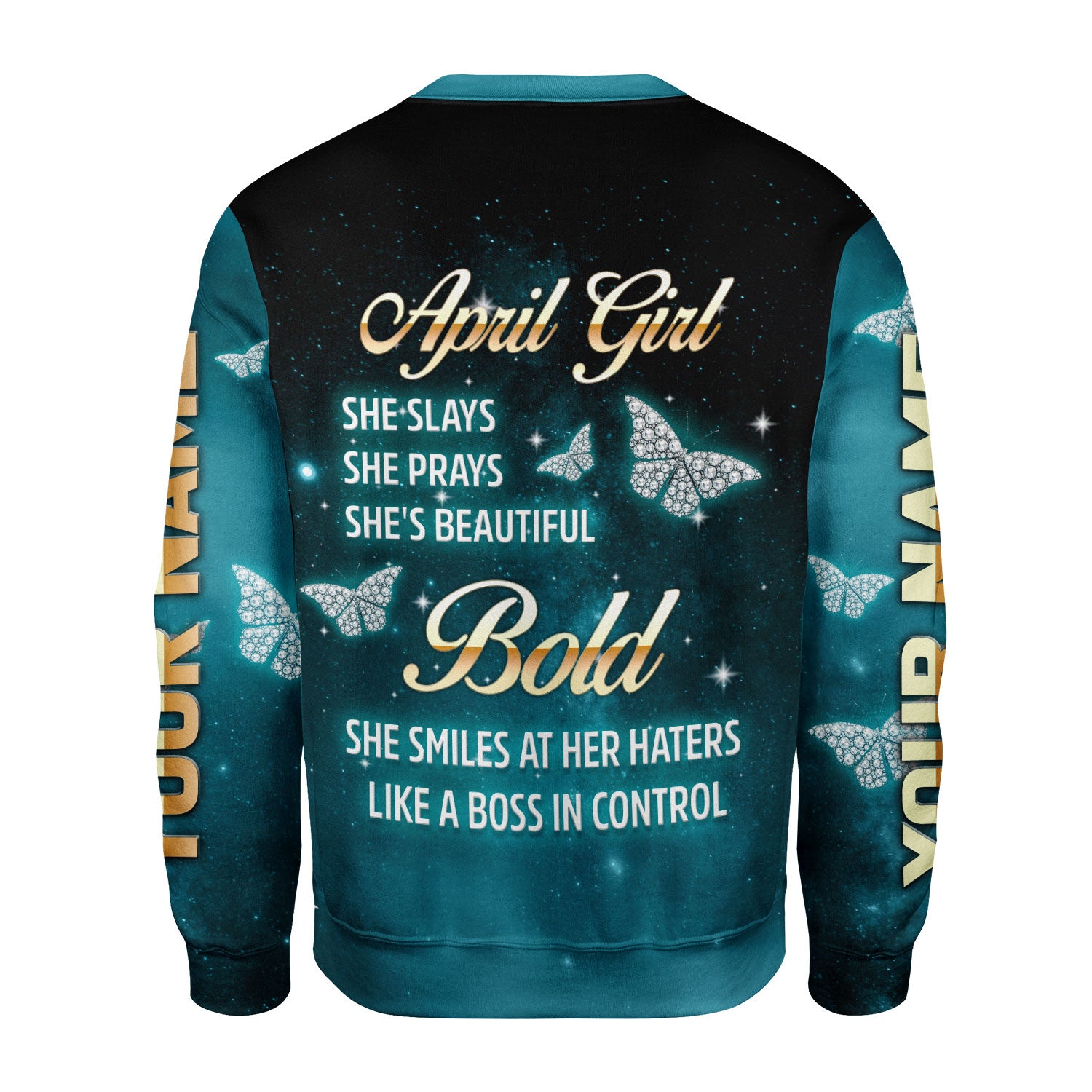 CustomsPig Personalized Tops April Girl All Over Printed