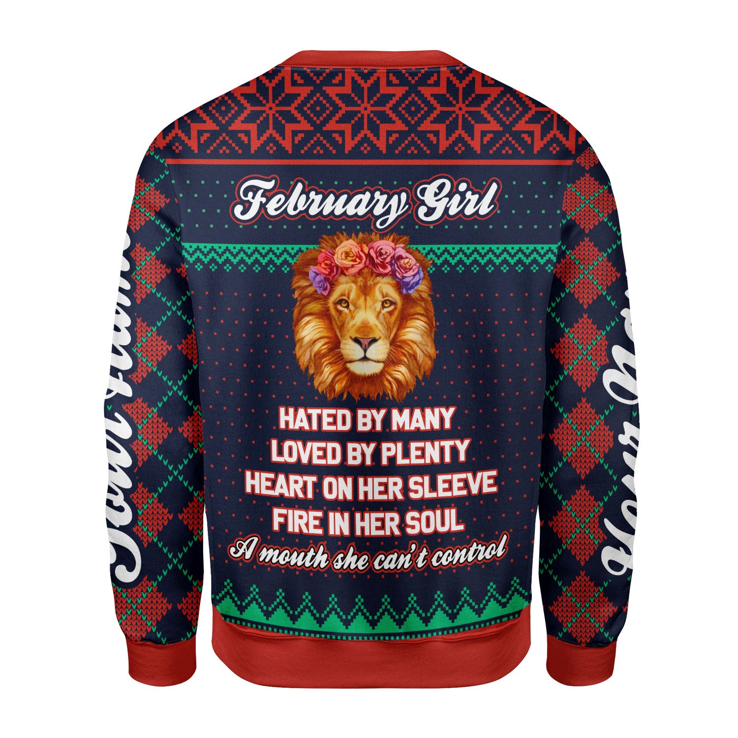 CustomsPig Personalized Tops February Girl All Over Printed