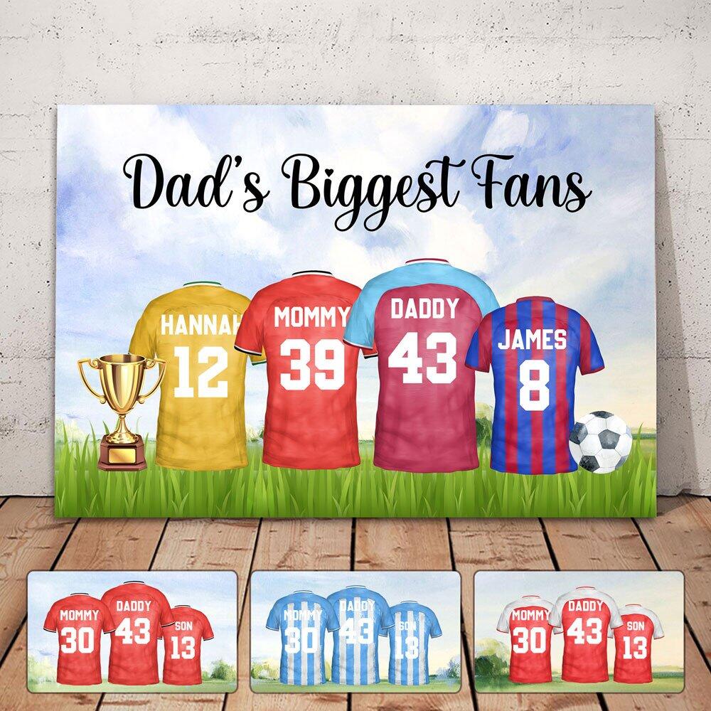 Personalised Football Family Canvas