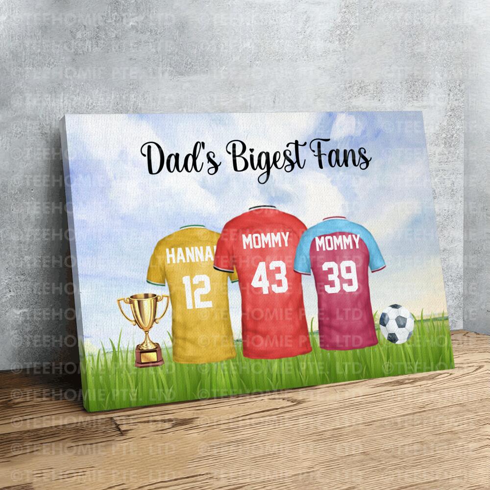 Personalised Football Family Canvas