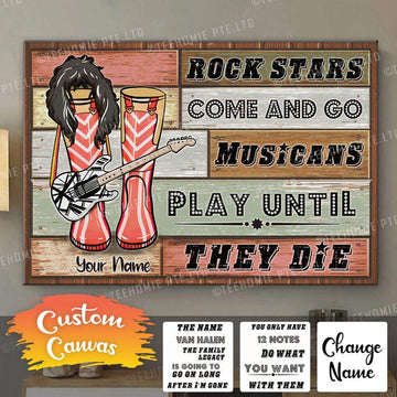 Personalized  Boot Styles Canvas Poster Wall Art Boot Styles Van Halen