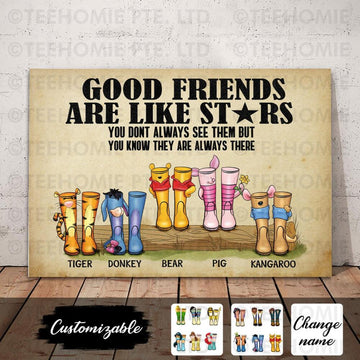 Good Friends are like stars You dont Always see them But you know They're always there