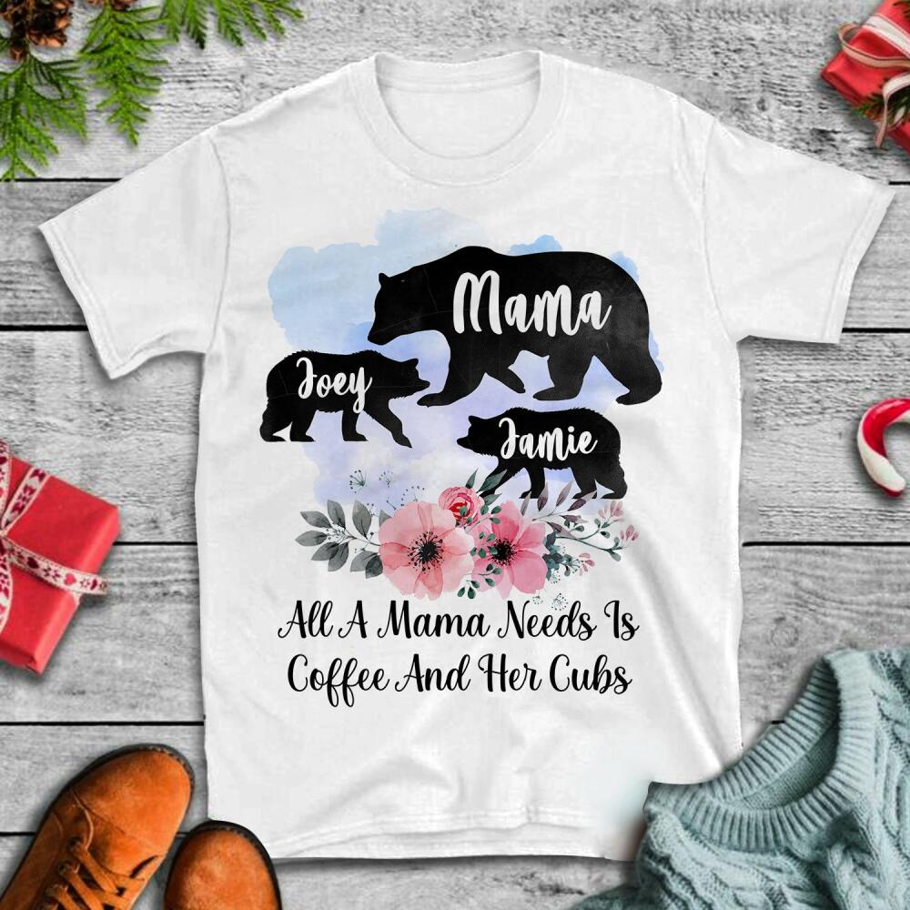 Personalized T-shirt Mama Bear Mother's Day