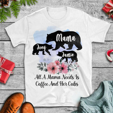 Personalized T-shirt Mama Bear Mother's Day