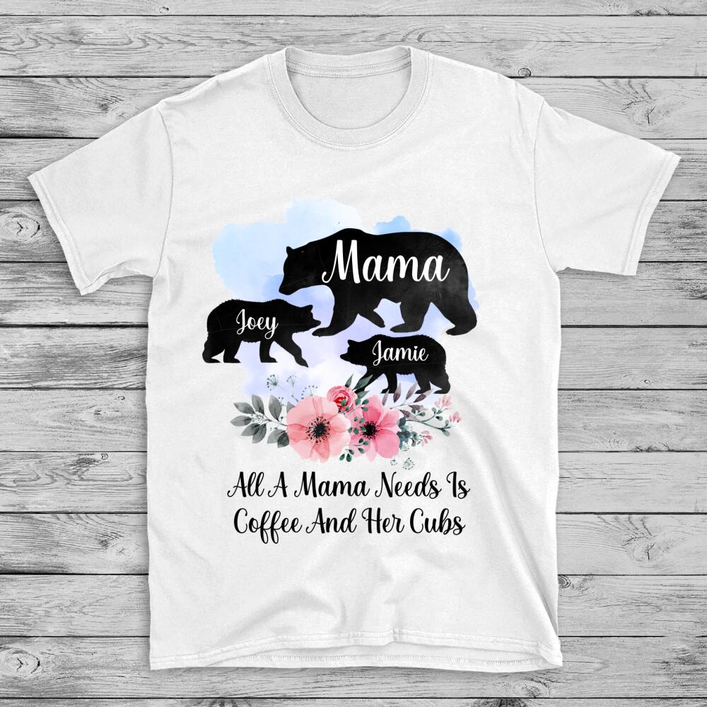 Personalized T-shirt Mama Bear Mother's Day