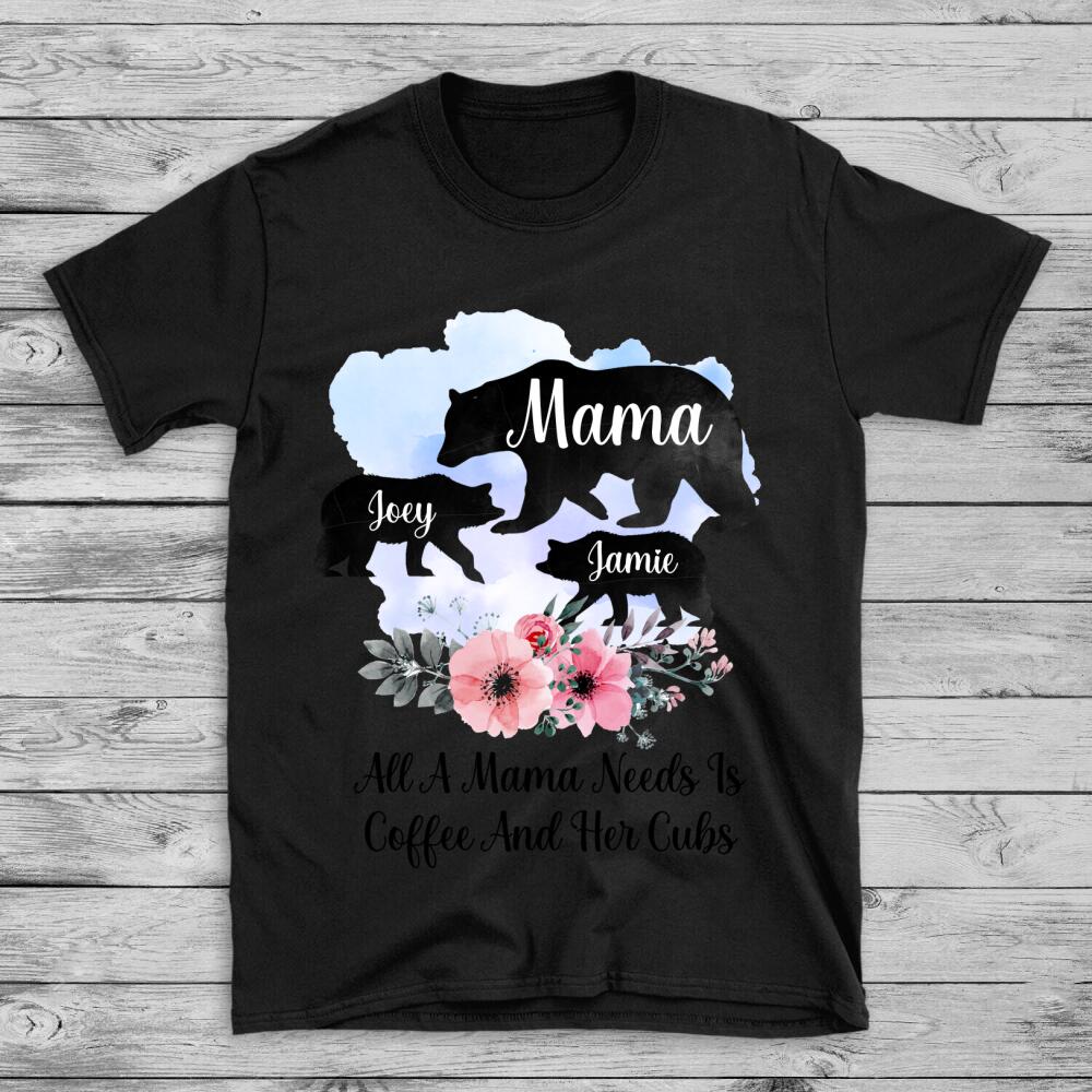Personalized T-shirt Mama Bear Mother's Day