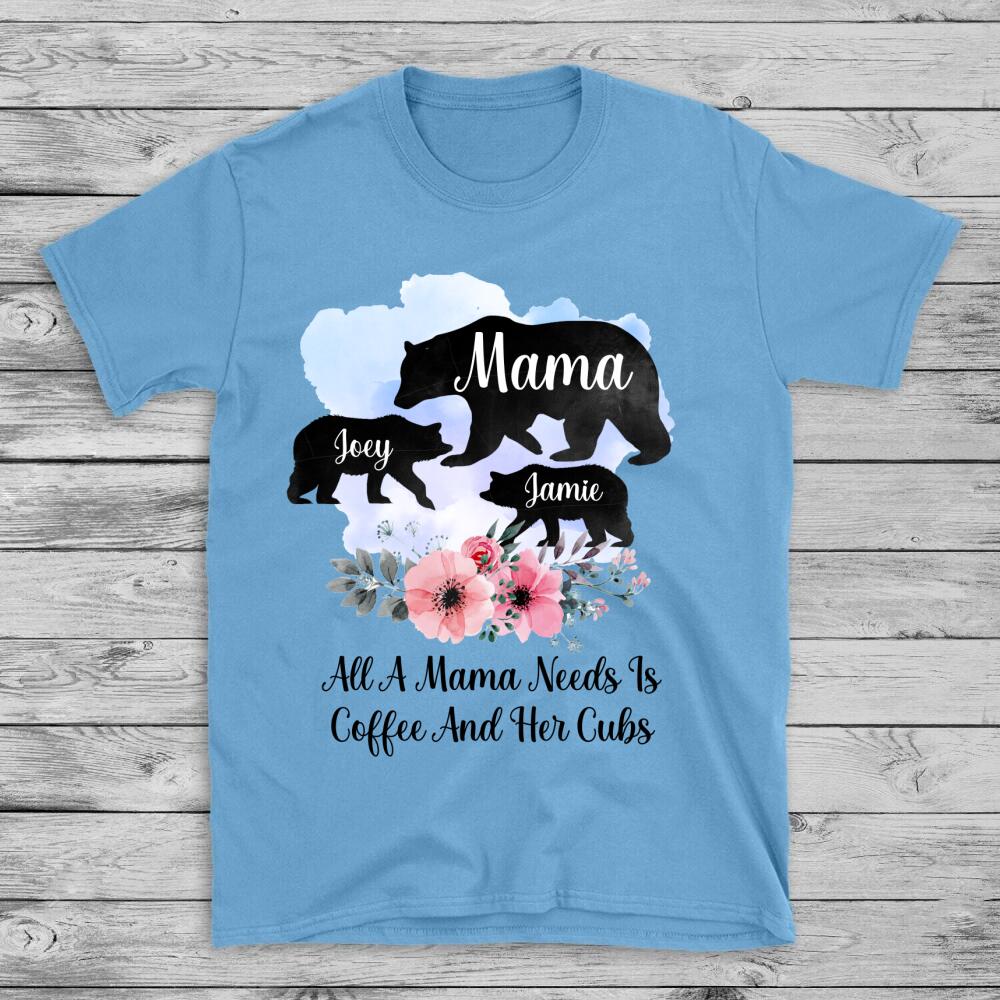 Personalized T-shirt Mama Bear Mother's Day