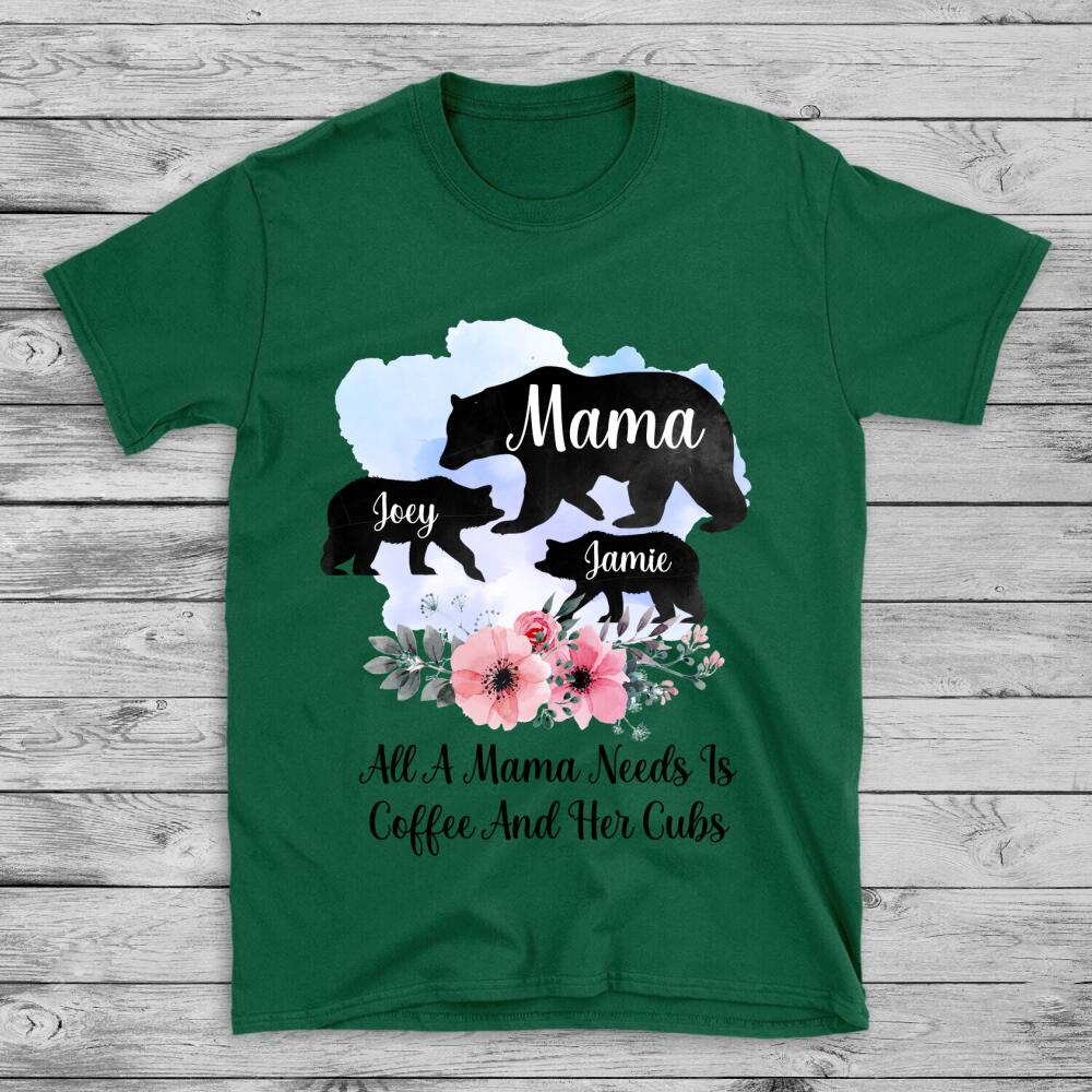 Personalized T-shirt Mama Bear Mother's Day