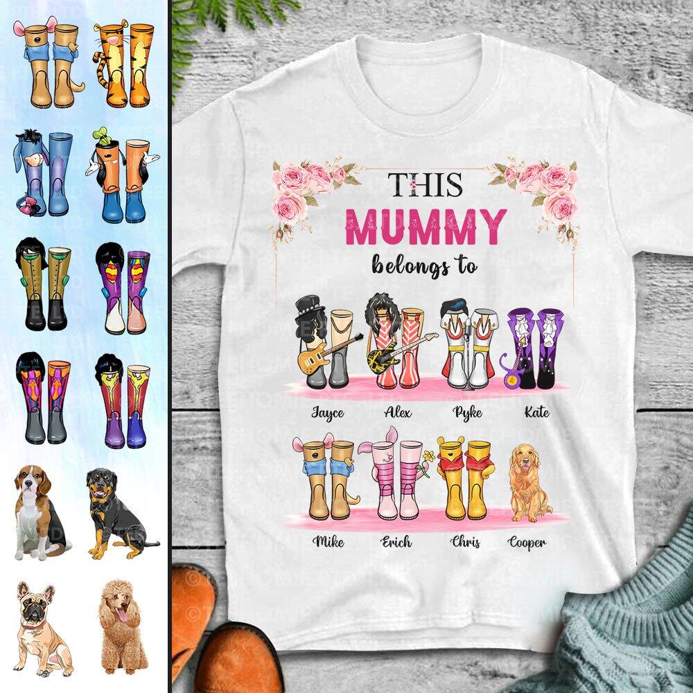 Personalized Custom T-shirt, Welcome To The Simpson Family, This Mommy Belongs To