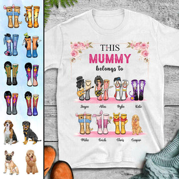 Personalized Custom T-shirt, Welcome To The Simpson Family, This Mommy Belongs To