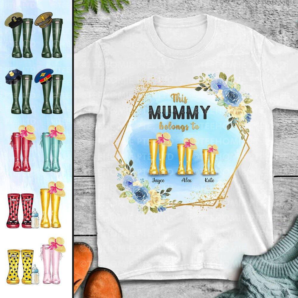 Personalised Custom T-shirt, Welcome To The Simpson Family, This Mommy Belongs To Jayce