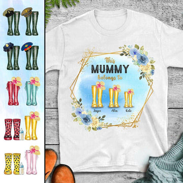 Personalised Custom T-shirt, Welcome To The Simpson Family, This Mommy Belongs To Jayce