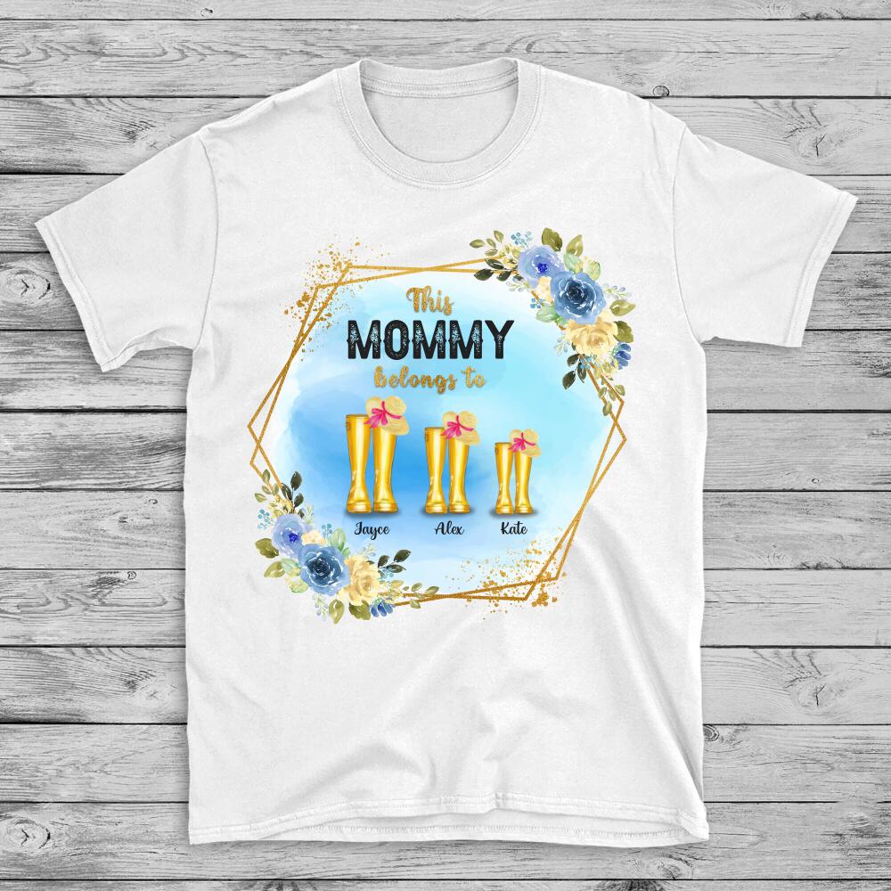 Personalised Custom T-shirt, Welcome To The Simpson Family, This Mommy Belongs To Jayce