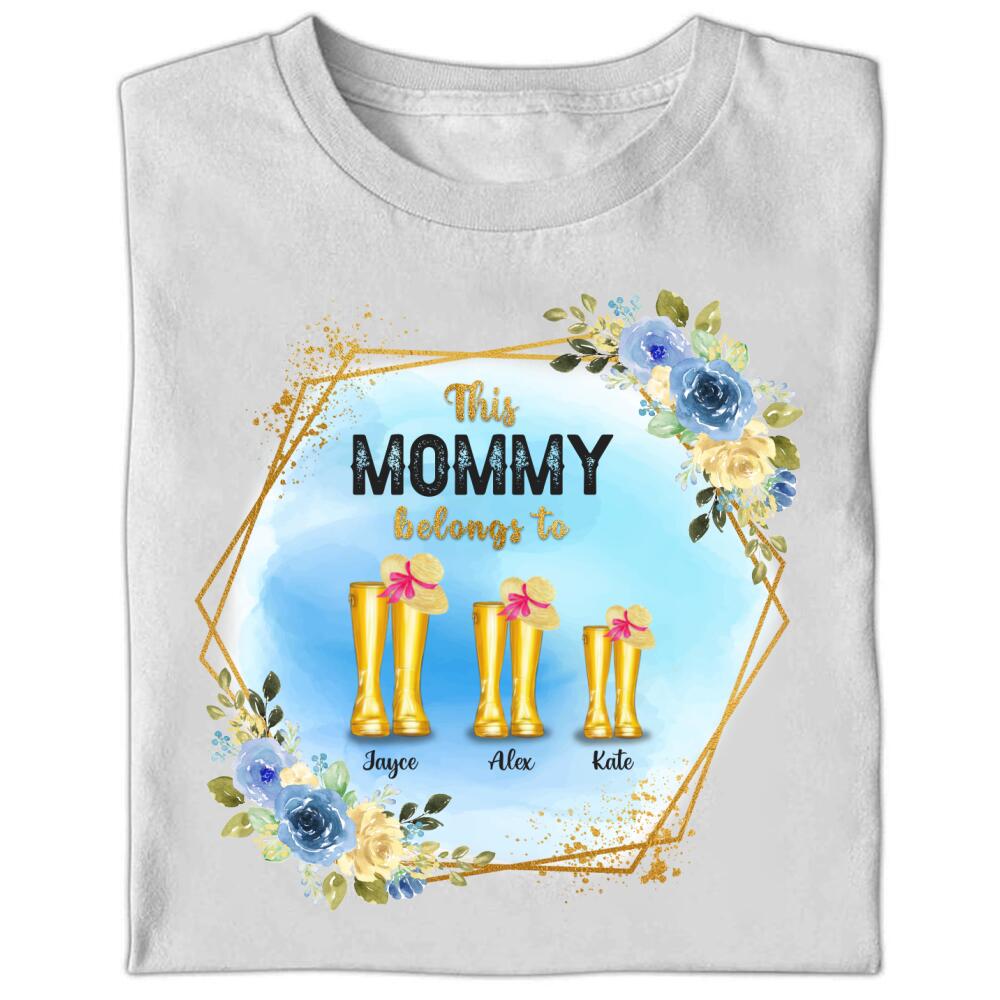 Personalised Custom T-shirt, Welcome To The Simpson Family, This Mommy Belongs To Jayce