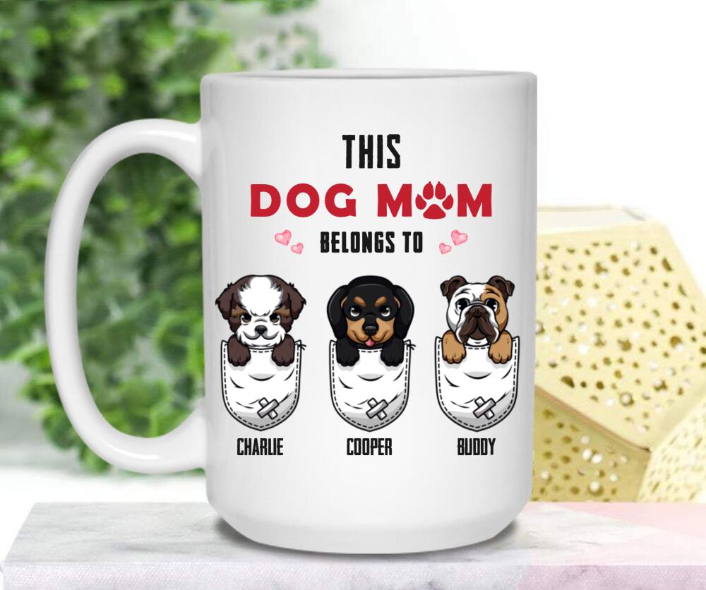 Dog Mom Mug, This Dog Mom Belongs To