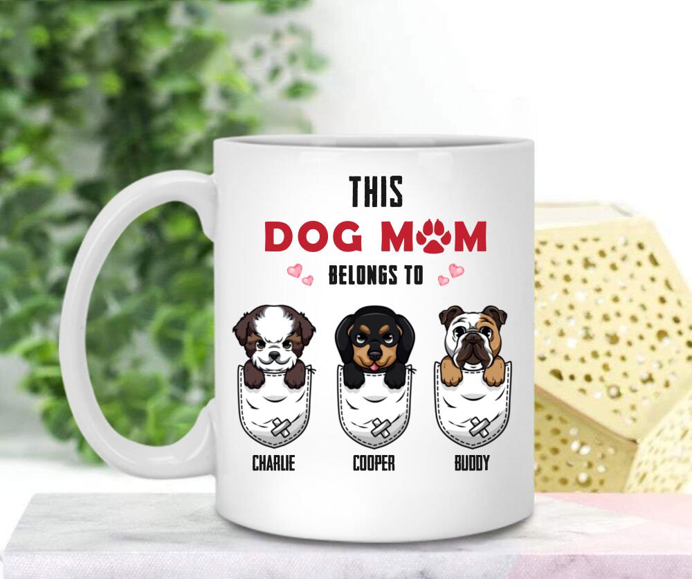 Dog Mom Mug, This Dog Mom Belongs To
