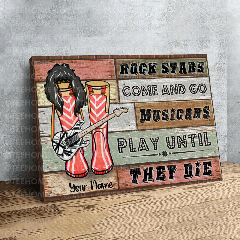 Personalized  Boot Styles Canvas Poster Wall Art Boot Styles Van Halen
