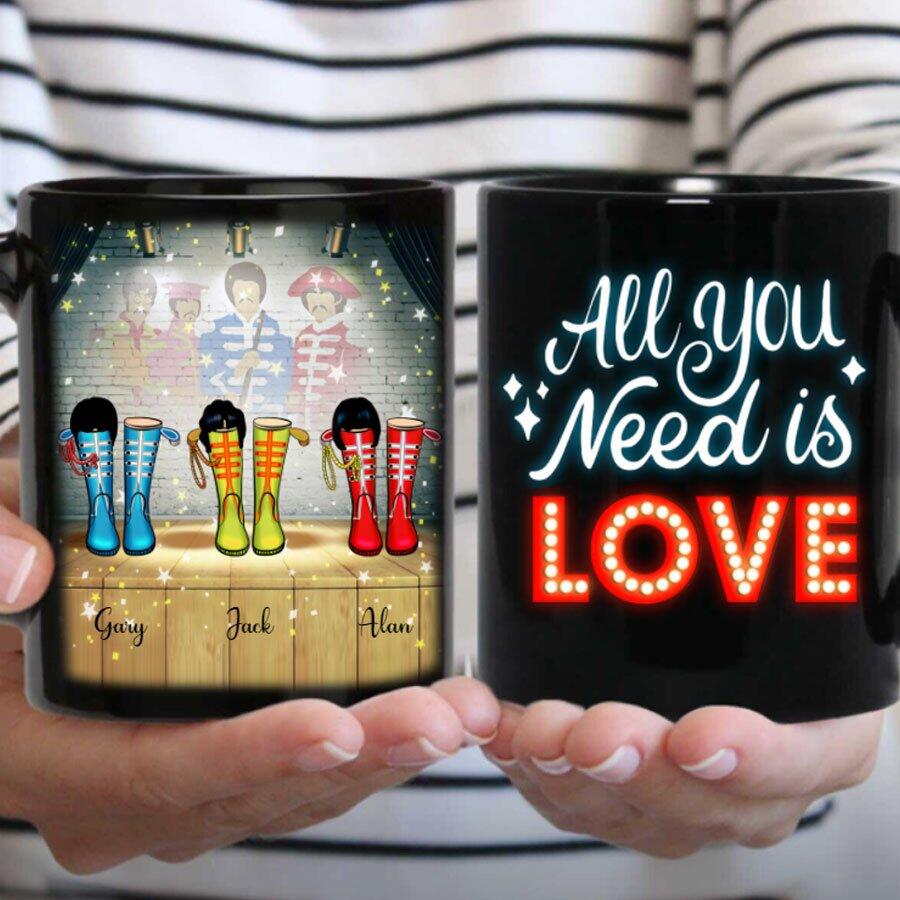 Personalised Family Sgt. Pepper's Boots  Doormat, Mothers Day Gift Birthday Gift Personalised Present Anniversary Gift