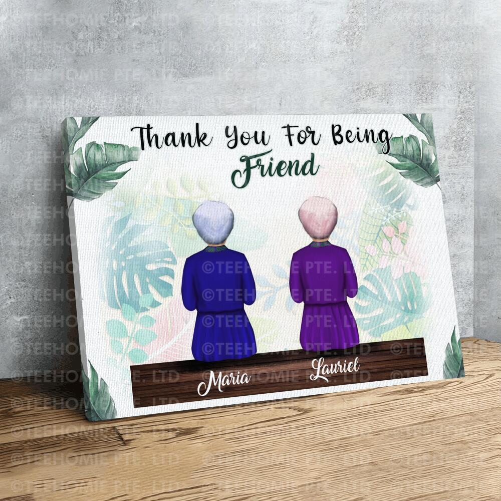 Personalized Canvas Poster Wall Art Thank You For Being Friends The Golden Girls
