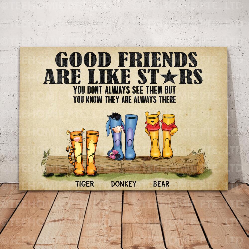 Good Friends are like stars You dont Always see them But you know They're always there