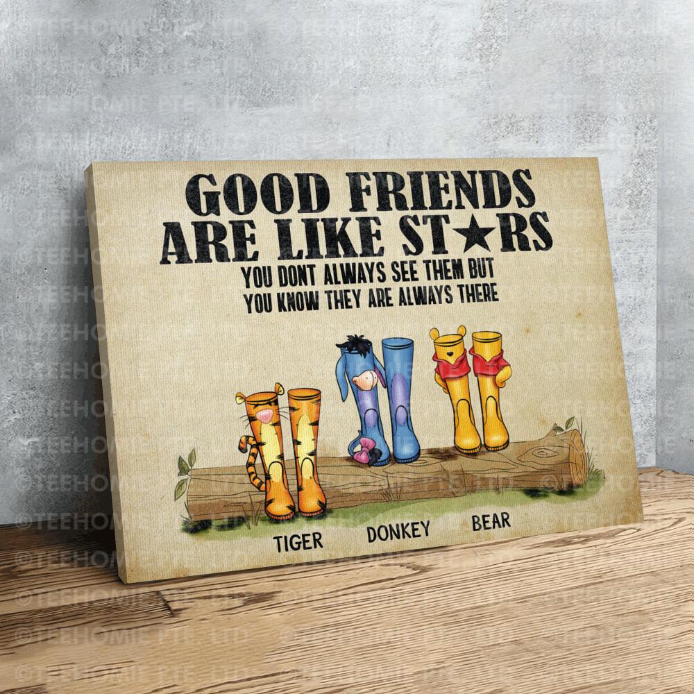 Good Friends are like stars You dont Always see them But you know They're always there