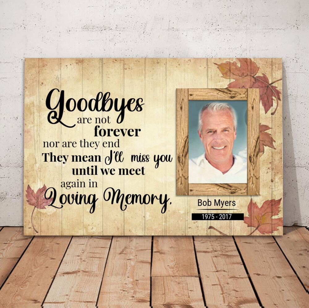 Personalised Memorial Family Wall Canvas