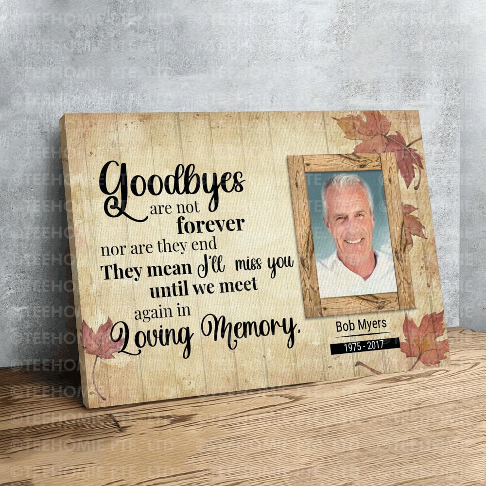 Personalised Memorial Family Wall Canvas