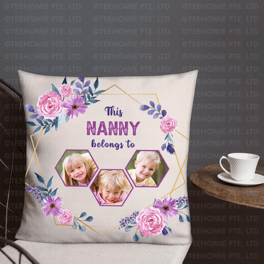Personalized This Nanny Belongs to Family Grandpa Grandfather Gift Pillow Cover