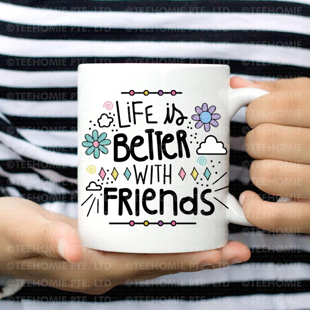 Personalized Names Mug Thank You For Being Friend