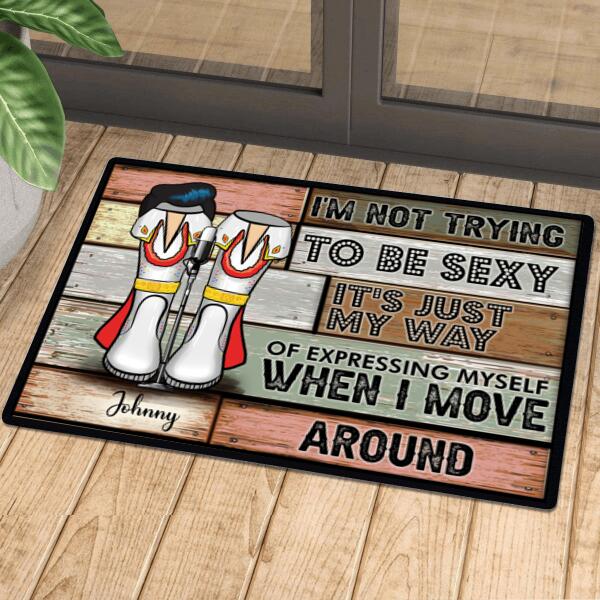 Personalised The King Print Boot Doormat