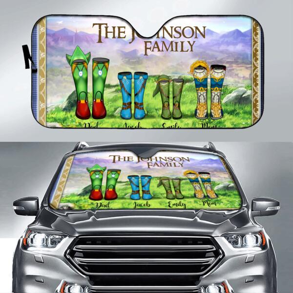 Personalised Family The legend of Zelda Welly Boots Doormat, Mothers Day Gift Birthday Gift, Personalised Present Anniversary Gift