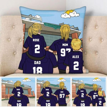 Personalized Pillow Father and Daughter Football Baltimore Ravens - Gift for Dad
